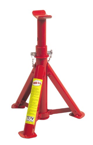 Unitec Cavalletto Pieghevole Da 2000kg - Altezza Regolabile 27-36cm Per Sollevamento Sicuro