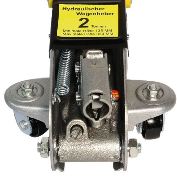 Arebos® Hydraulischer Wagenheber Rangierwagenheber 2 Tonnen mit extralanger Hubstange und Koffer - 