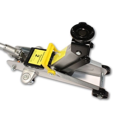 Arebos® Hydraulischer Wagenheber Rangierwagenheber 2 Tonnen mit extralanger Hubstange und Koffer - 